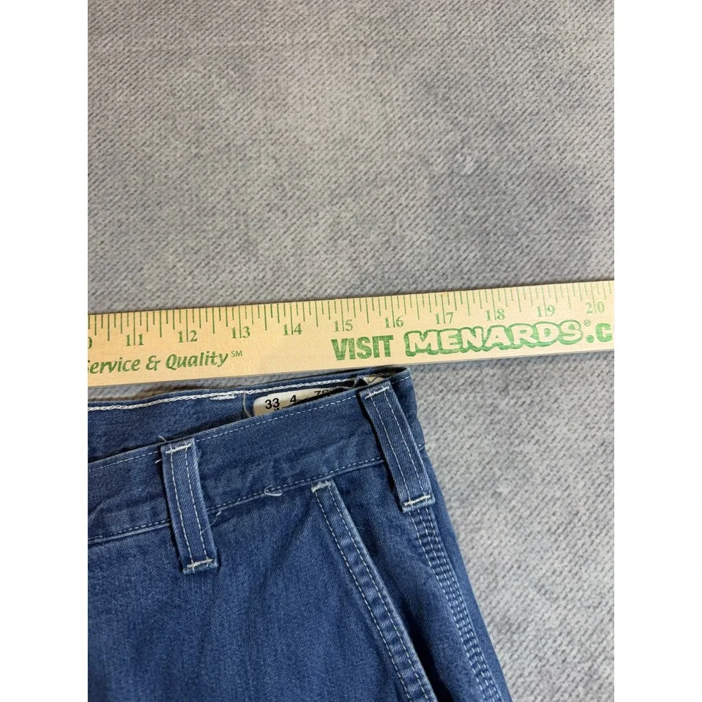 Carhartt Mens Dungaree Fit Carpenter Jeans Blue Denim 32x32 Work Pants
